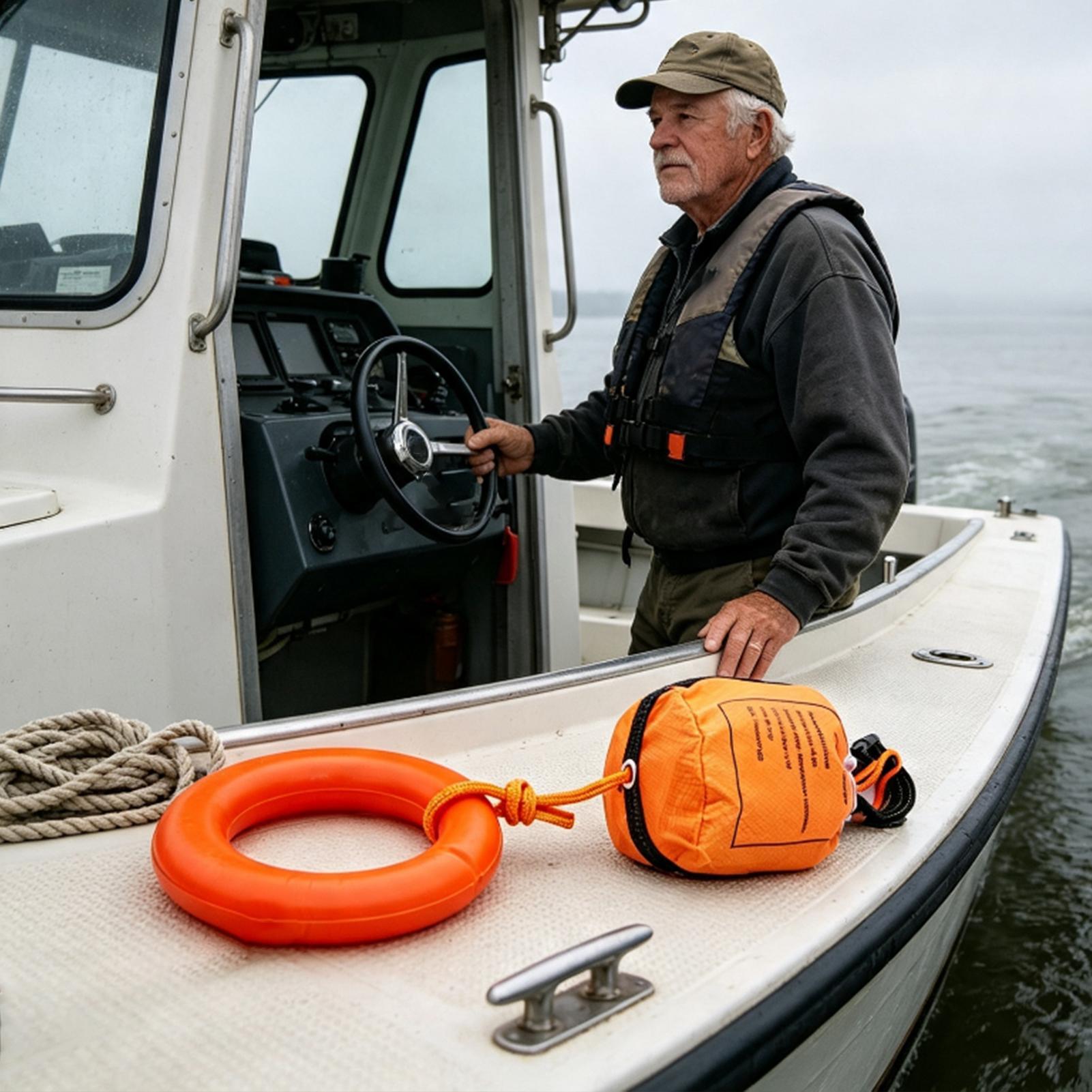 Rescue Rope Throw - Tas Lempar Tali untuk Berperahu, Tas