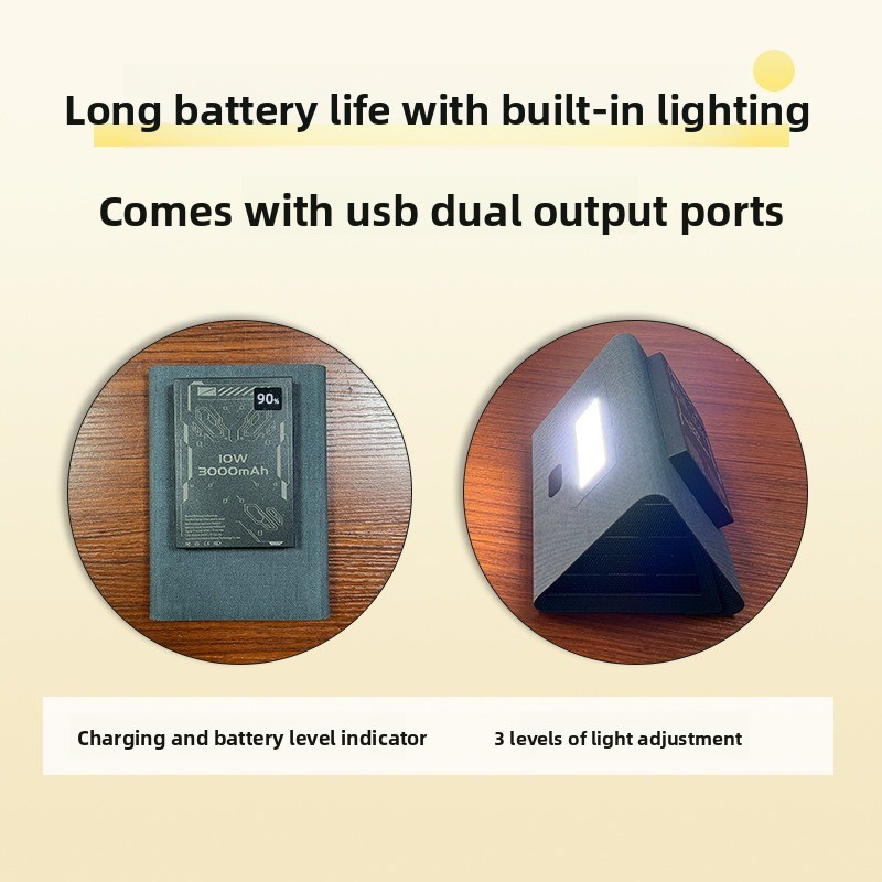Pengisi Daya Panel Surya Lipat - Solar Emergency Charger ulasan dan harga