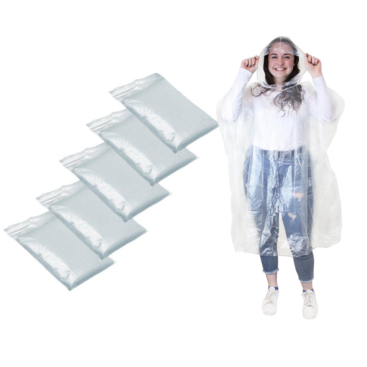 Jas hujan tahan air sekali pak - Emergency Poncho Rain ulasan dan harga